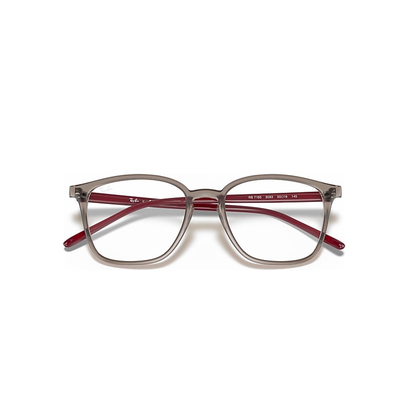 RB7185 Polarized Eyeglasses with Transparent Grey and Clear (50-18