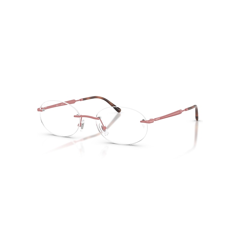 Ray-Ban Eyeglasses   Optics - Pink Frame Clear Lenses Polarized 50-18, RB3767V