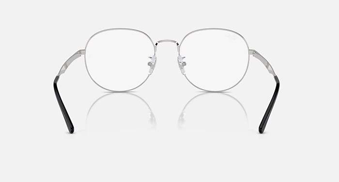 RB6517D OPTICS Eyeglasses with Black On Silver and Clear (55-19