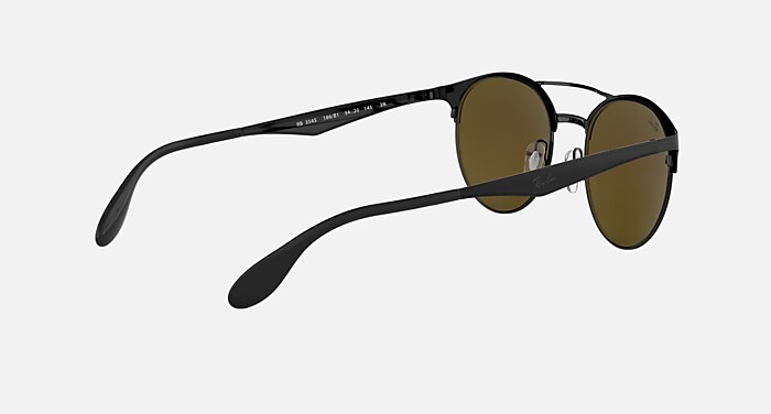 RB3545 Sunglasses in Black and Blue/Violet Gradient Mirror (51-20