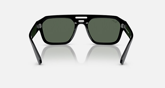 Ray-Ban Corrigan Sunglasses BIO-BASED Frame Polished Havana Green Lenses UNISEX! Ray-Ban Corrigan Sunglasses | Island Water Sports main image 4