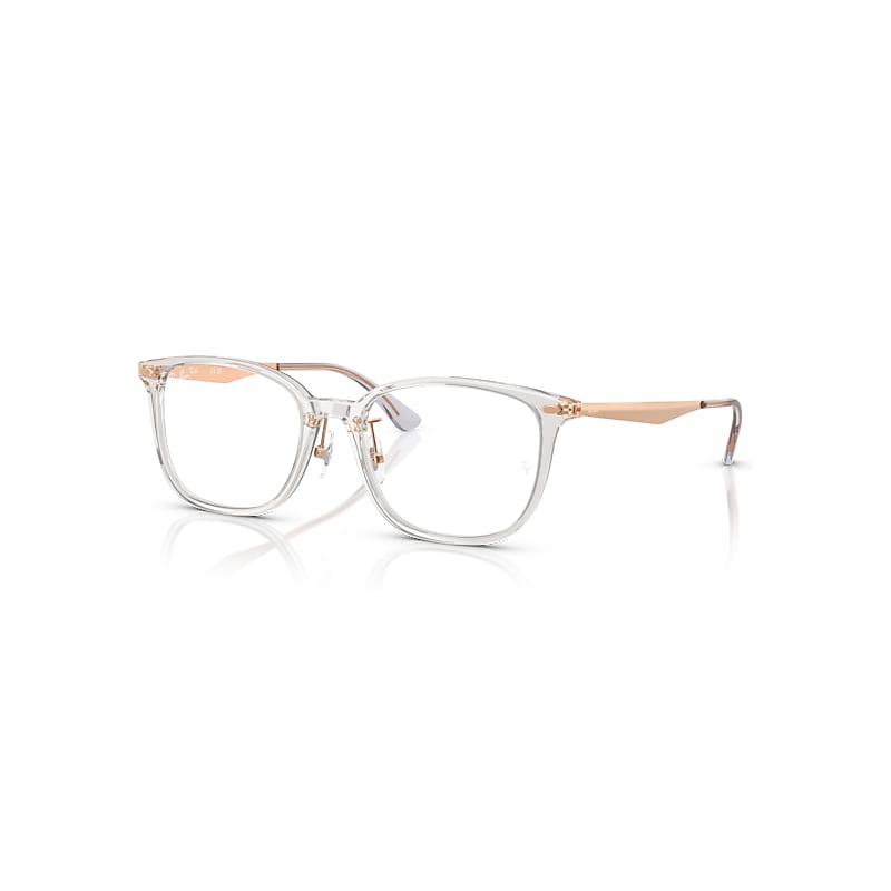 Ray-Ban Eyeglasses Unisex Rb5403d Optics - Rose Gold Frame Clear Lenses Polarized 54-18