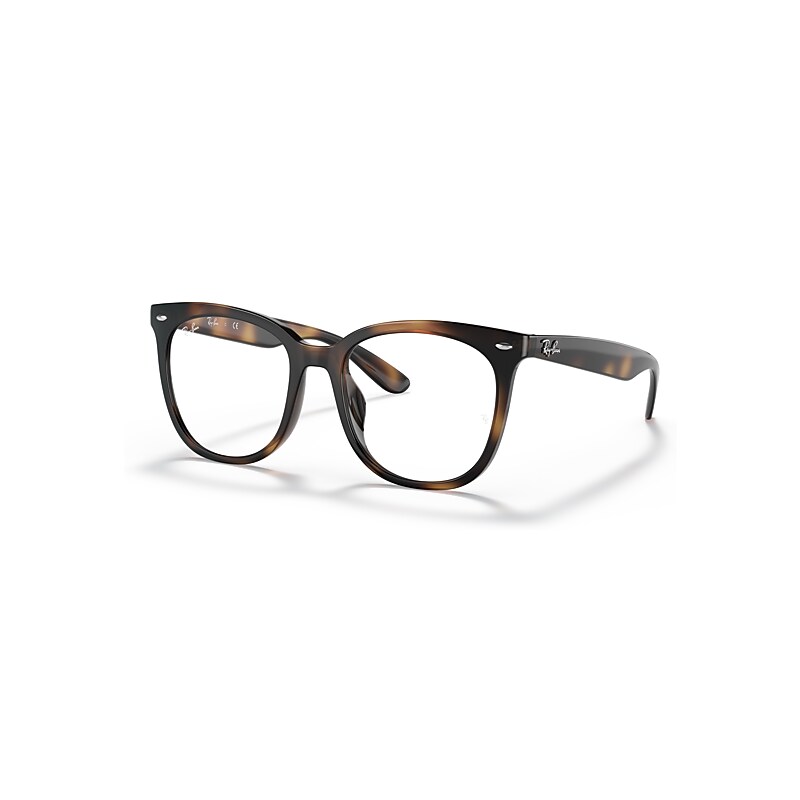 Ray-Ban Eyeglasses Unisex Rb4379v Optics - Havana Frame Clear Lenses Polarized 53-19