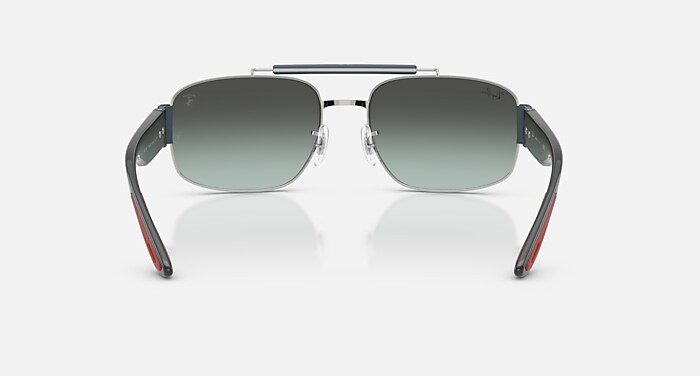 RB3797M SCUDERIA FERRARI COLLECTION サングラス シルバー と ブルー