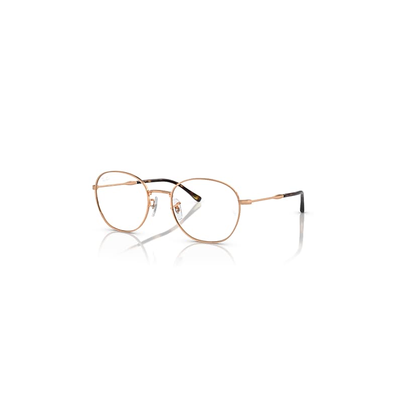 Ray-Ban Rb6509 Optics  Rotgold Fassung Klar Glas Polarisiert 51-20