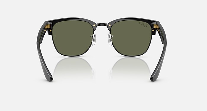 CLUBMASTER REVERSE Sunglasses in Black On Black and Polarized Dark
