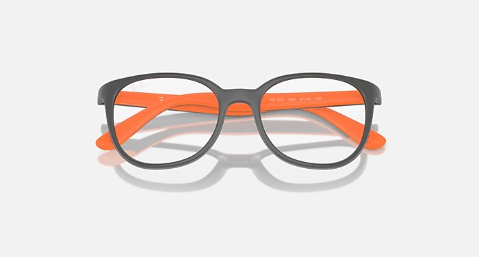 RB1631 OPTICS KIDS BIO-BASED Eyeglasses with Dark Grey On Orange