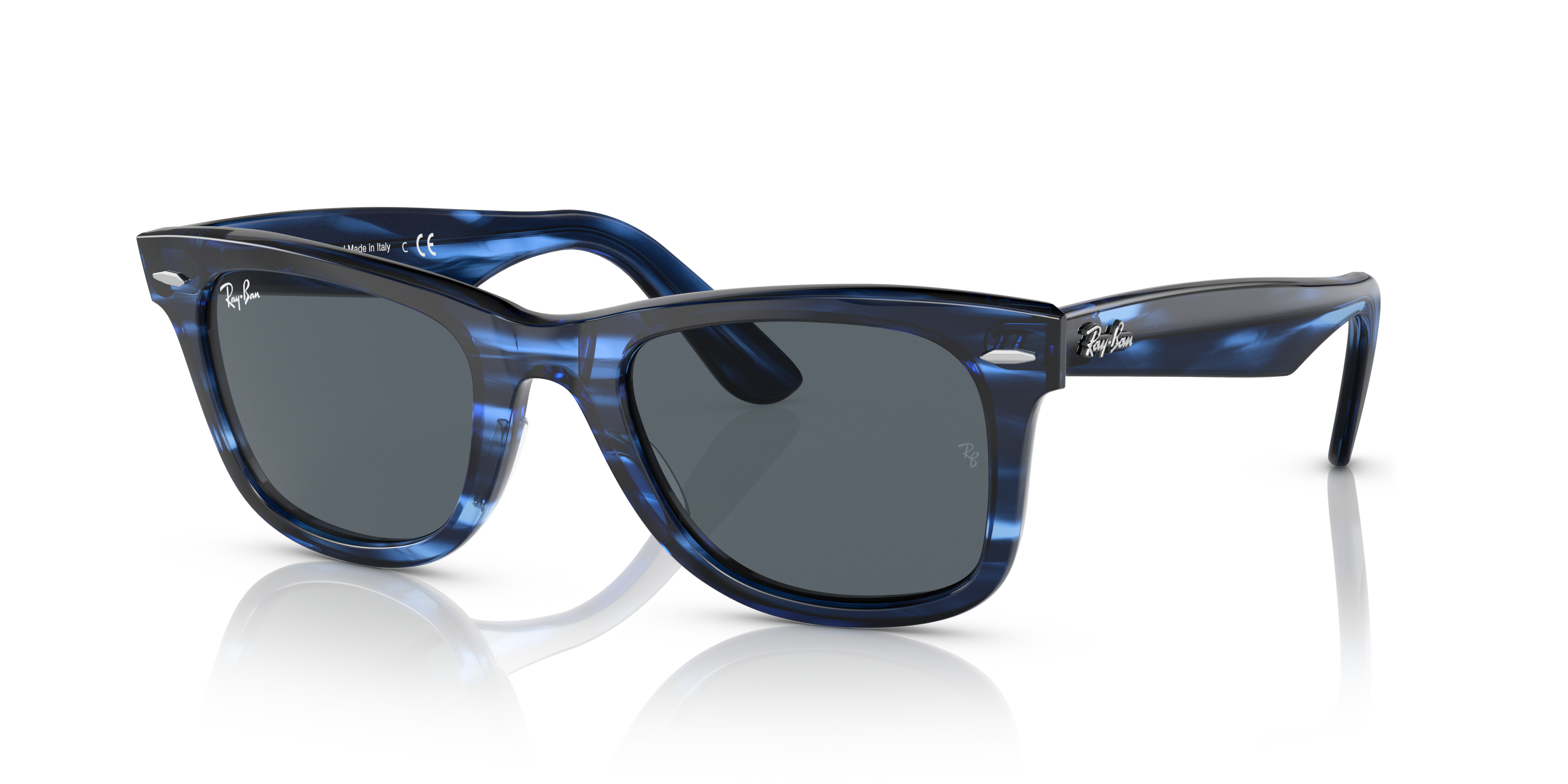ORIGINAL WAYFARER BIO-BASED Sunglasses in Striped Blue and Blue