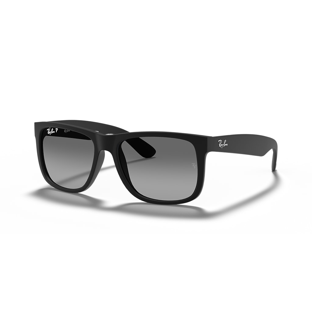 JUSTIN CLASSIC Polarized Sunglasses in Rubber Black and Grey