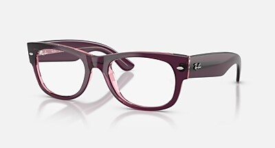 MEGA WAYFARER II OPTICS Eyeglasses with Striped Havana and Clear