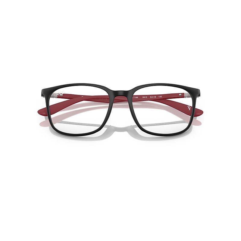 Ray-Ban Rb7199 Optics Liteforce Optical Sand Red Frame Clear Lenses Polarized 52-18