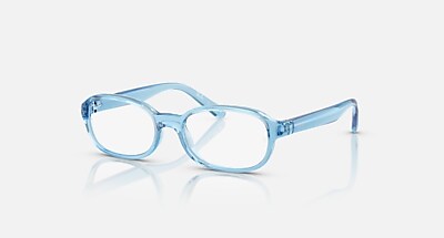 小物 Ray-Ban 601/19CLEAR GRADIENT LIGHT BLUE RB1904 OPTICS KIDS BIO-BASED Eyeglasses with Transparent Blue and