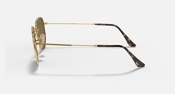 HEXAGONAL FLAT LENSES サングラス アリスタゴールド と ライトブルー