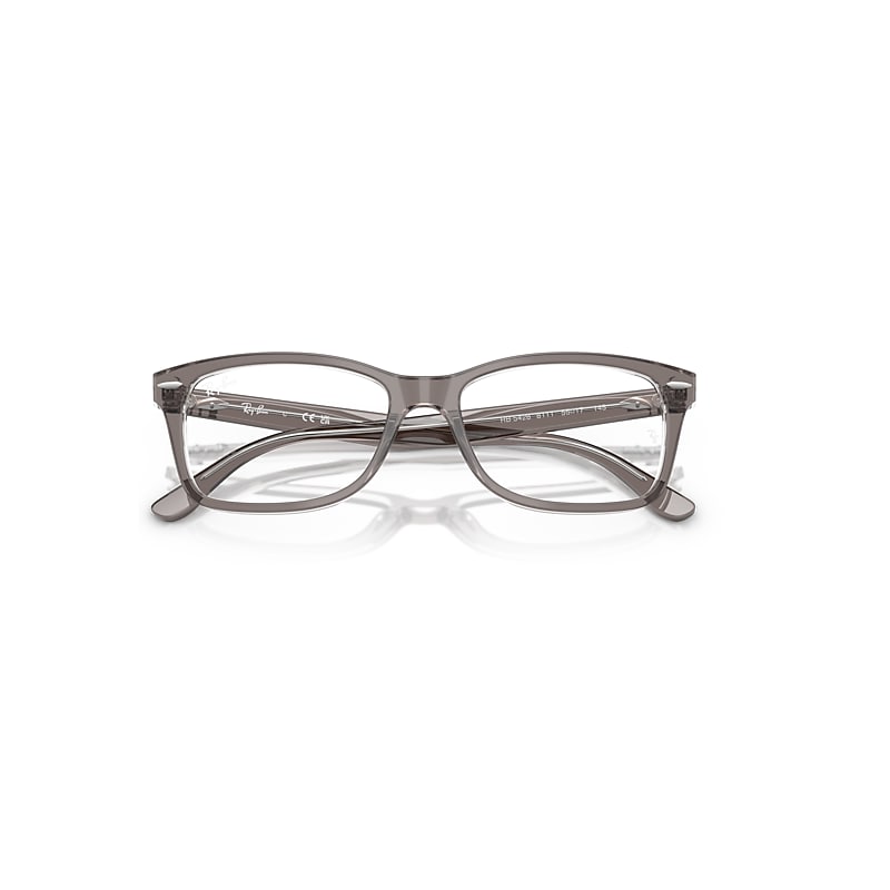 Ray-Ban Rb5428 Optics Optical Transparent Grey Frame Clear Lenses Polarized 53-17
