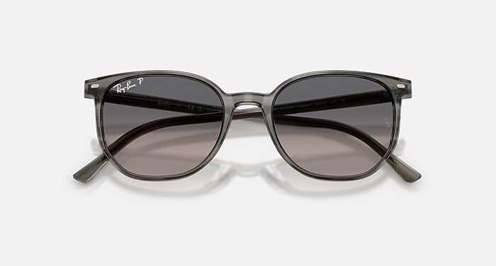 ELLIOT Polarized Sunglasses in Striped Grey and Polarized Grey