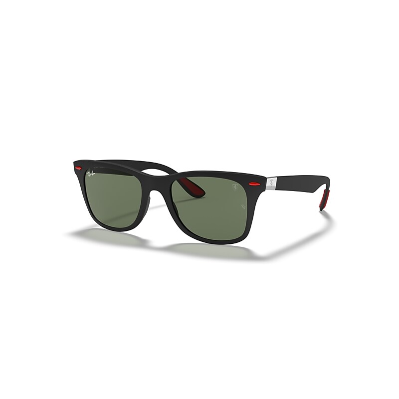 Ray-Ban Ferrari RB4195M, Black Sunglasses Green Classic lenses, Mojo Glasses - Image 5