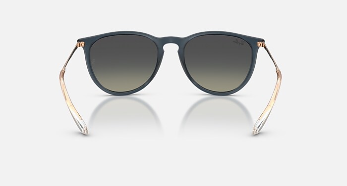 ERIKA CLASSIC Sunglasses in Rubber Blue and Gradient Grey - RB4171