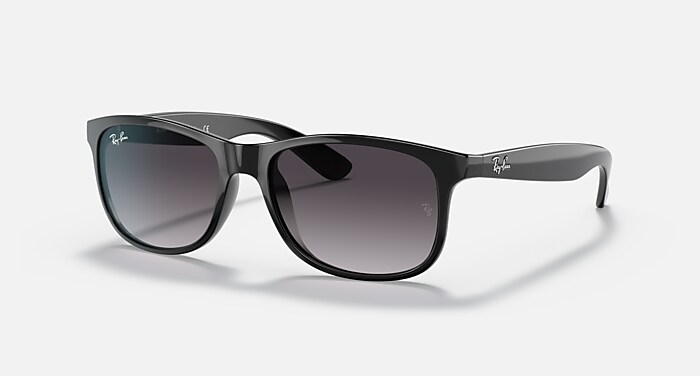 ANDY Sunglasses in Black and Grey Gradient (55-17) - RB4202 | Ray