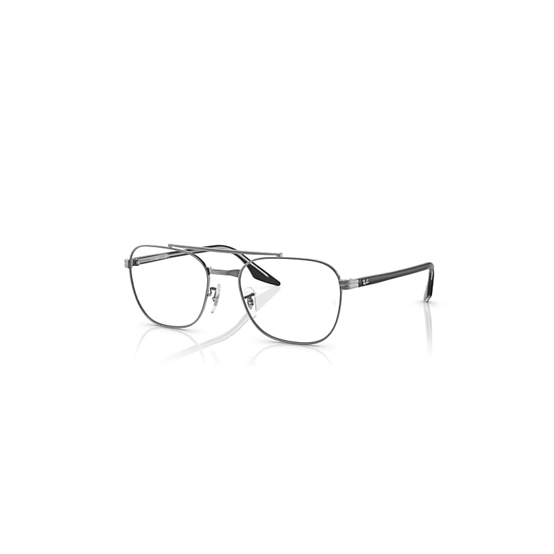 Ray-Ban Eyeglasses Unisex Rb6485 Optics - Black On Transparent Frame Clear Lenses Polarized 55-19