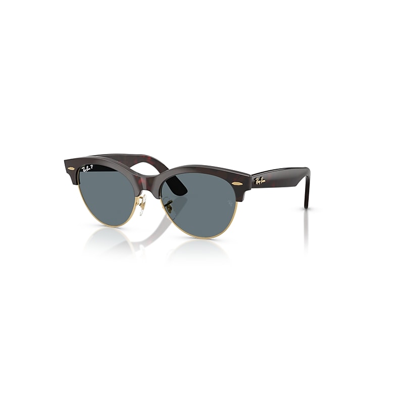 Ray-Ban Sunglasses  Clubmaster Way - Red Havana Frame Blue Lenses Polarized 54-19, RB2341
