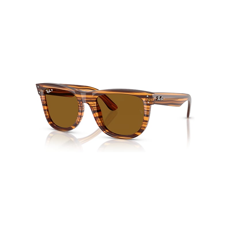 Ray - Ban Unisex Brown Ray - Ban Rbr0502s Wayfarer Reverse 679183 Sunglasses Acetate Squared Polarized - Image 4