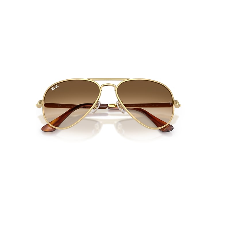 AVIATOR MAX Sunglasses in Arista Gold and Clear Gradient Brown (62