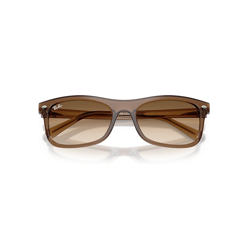 Ray-Ban Rb2226 Sunglasses Transparent Light Brown Frame Brown Lenses 54-20