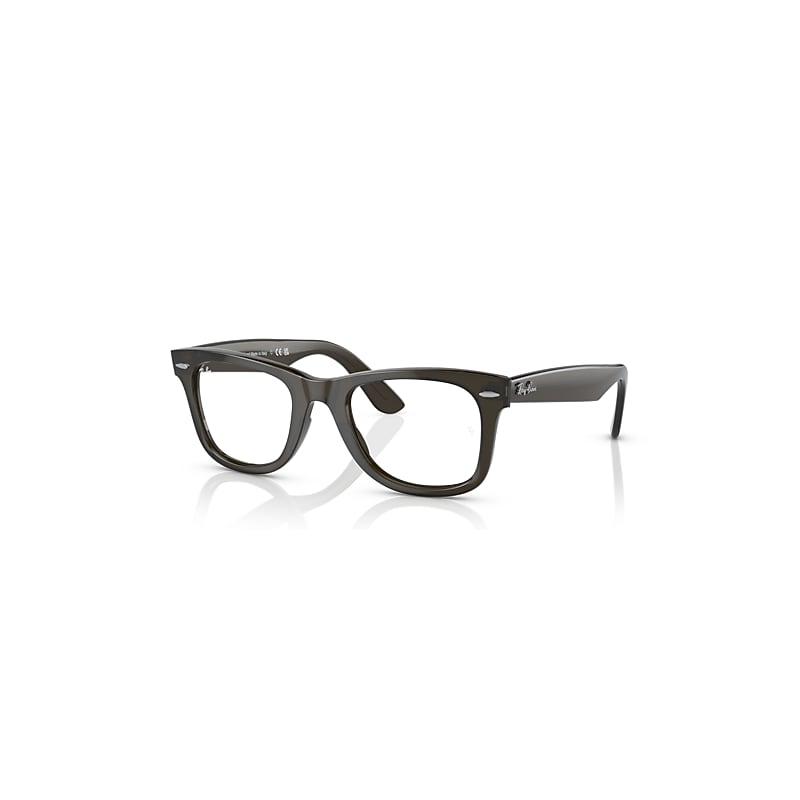 Ray-Ban Eyeglasses  Wayfarer Ease Optics - Transparent Green Frame Clear Lenses Polarized 50-22, RX4340V