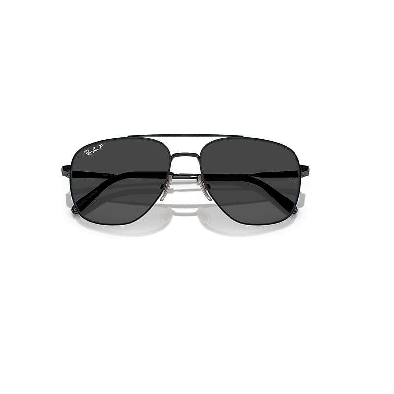 Ray-Ban RB8097 William Titanium Polarized 926748 Men's Sunglasses Black Size 59