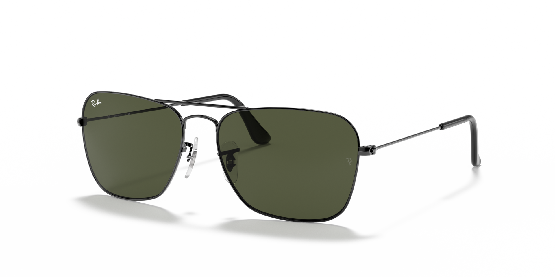 Ray-Ban RB3136 181 Caravan Sunglasses Gold Frame with Green G-15 Lens Amazon.com: Ray-Ban Unisex RB3136 Caravan Square Sunglasses  main image 3