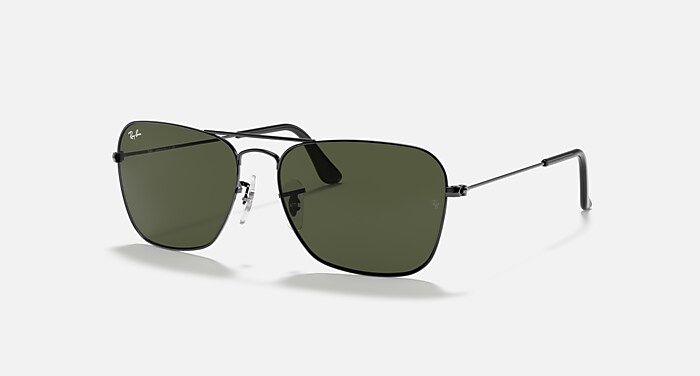 CARAVAN Sunglasses in Gunmetal and G-15 Green (58-15) - RB3136