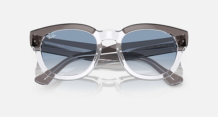 MEGA HAWKEYE Sunglasses in Grey On Transparent and Light Blue