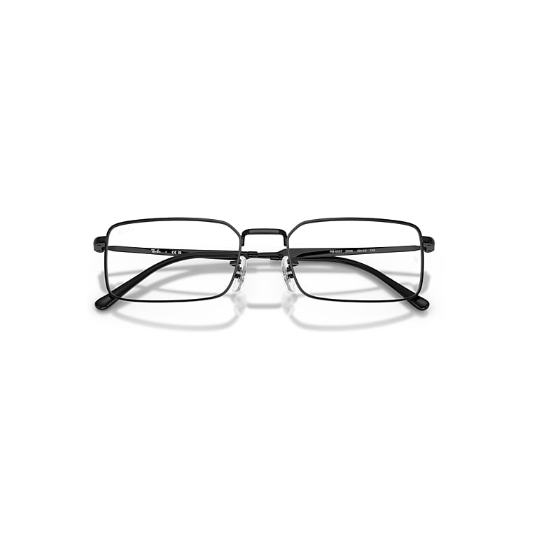 Ray-Ban Rb6557 Optics Optical Black Frame Transparent Lenses Polarized 54-19