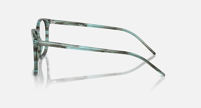 RB5387 OPTICS Eyeglasses with Striped Green and Clear (54-18