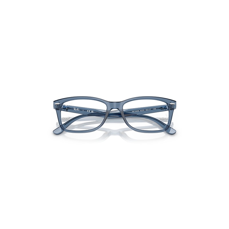 Ray-Ban Rb5428 Optics Optical Transparent Dark Blue Frame Clear Lenses Polarized 53-17