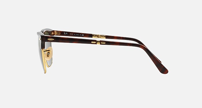 CLUBMASTER FOLDING Sunglasses in Red Havana and G-15 Green (51-21