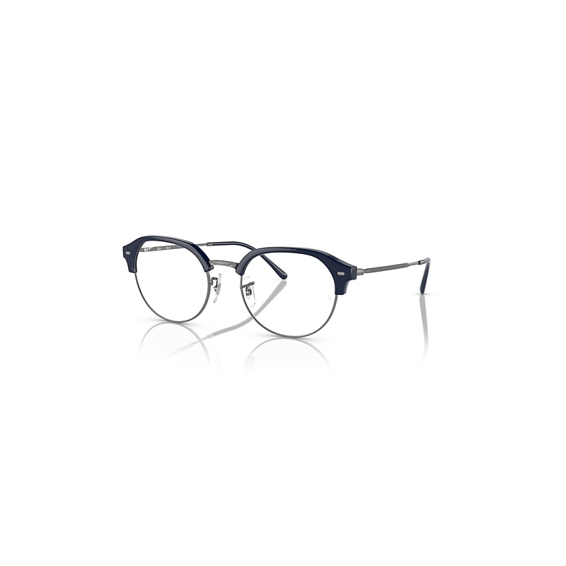 Ray-Ban Eyeglasses  Rb7229 Optics - Gunmetal Frame Clear Lenses Polarized 53-20, RX7229