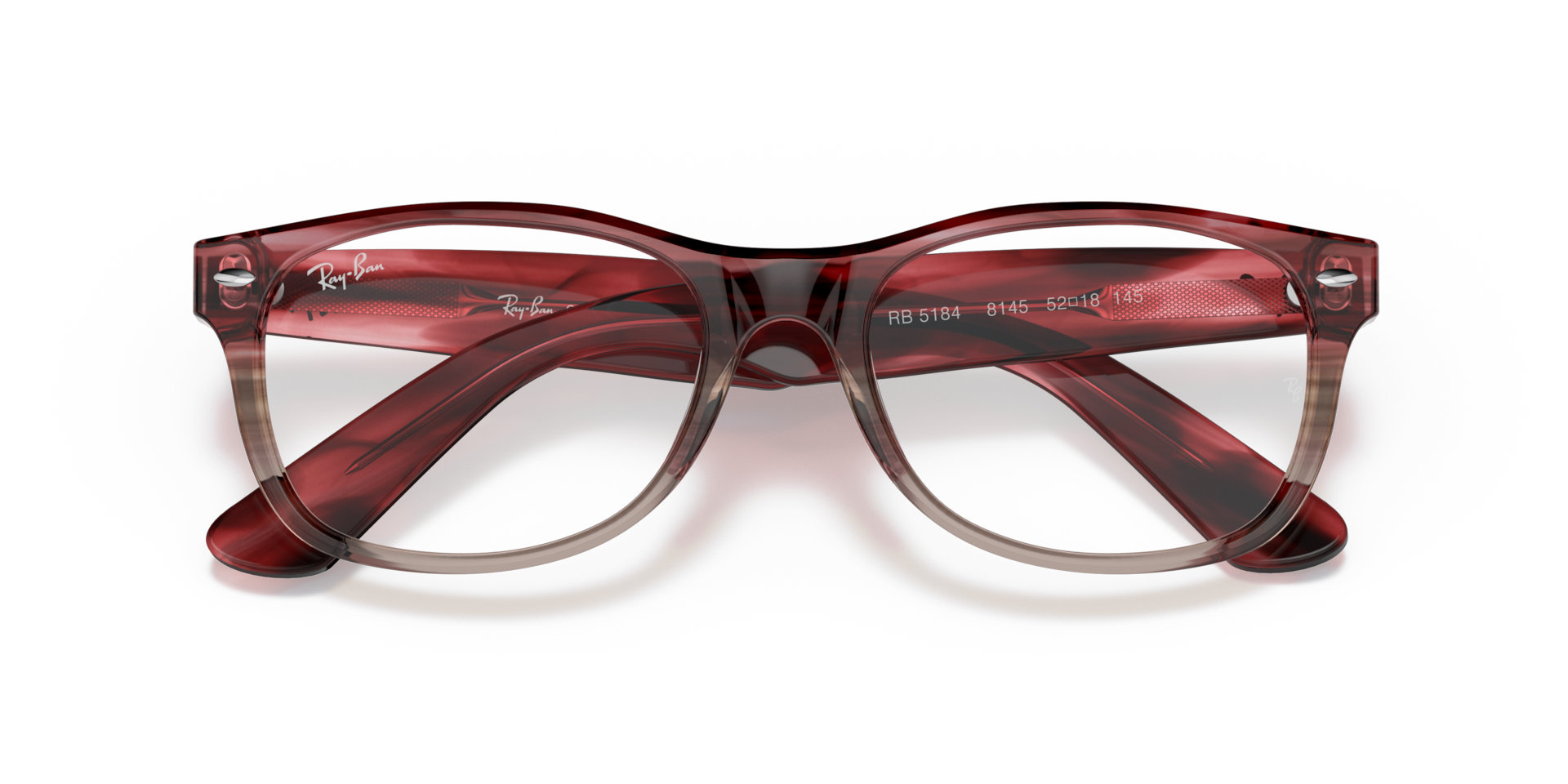 Ray-Ban New Wayfarer Optics Eyeglasses Havana Frame Clear Lenses 52-18 140$