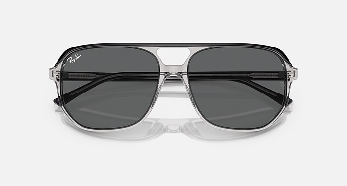BILL ONE Sunglasses in Dark Grey On Transparent Grey and Dark Grey