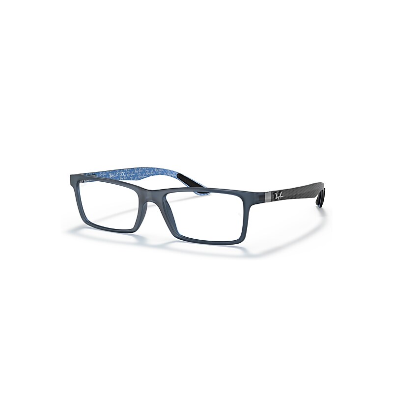 Ray-Ban Eyeglasses Unisex Rb8901 Optics - Black Frame Clear Lenses Polarized 55-17