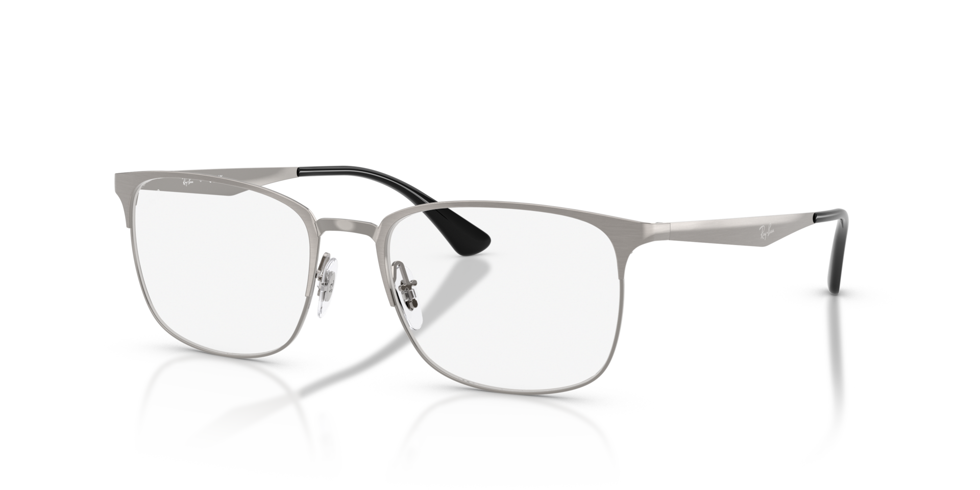 RB6421 OPTICS Eyeglasses with Brushed Gunmetal and Clear (54-18
