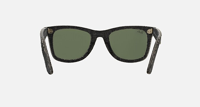 ORIGINAL WAYFARER DENIM Sunglasses in Black Denim and G-15 Green