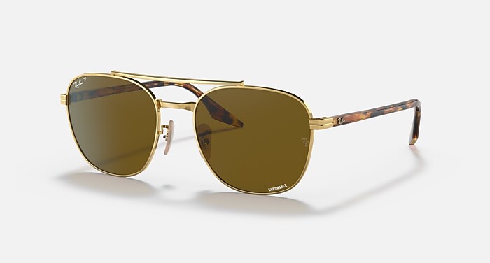 RB3688 POLARIZED+ LENSES Polarized Sunglasses in Arista Gold and