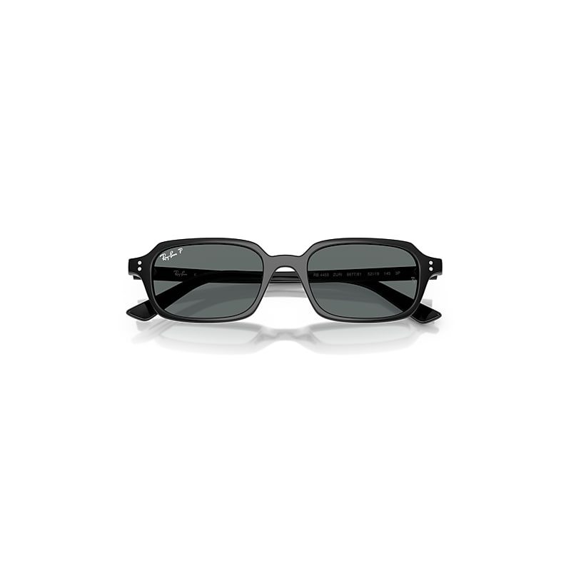 ZURI BIO-BASED Sunglasses in Black and Dark Grey Polarized