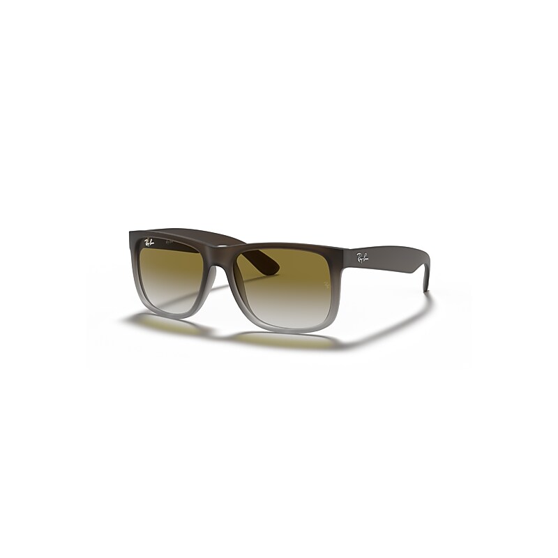 Ray-Ban Sunglasses Men's Justin Classic - Brown Frame Green Lenses 51-16, RB4165
