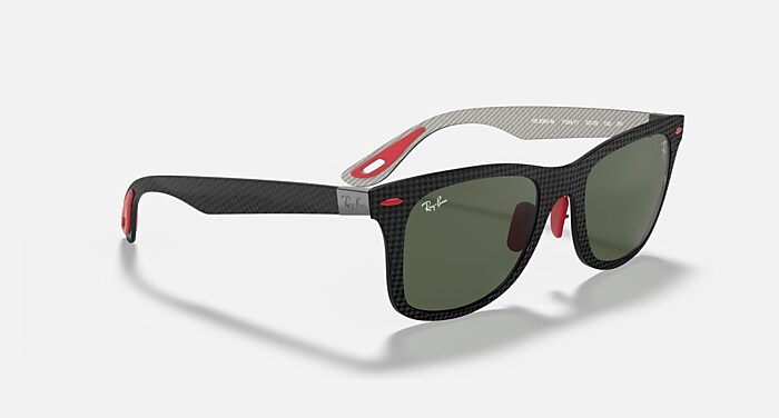 新品　Ray-Ban TECH carbon fiber Collection RB8395M SCUDERIA FERRARI COLLECTION Sunglasses in Black and G-15