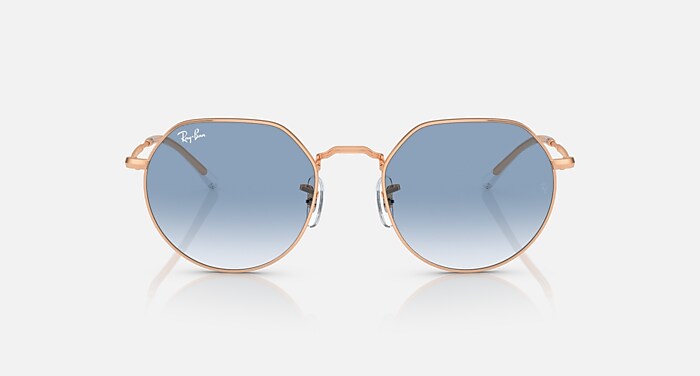 JACK Sunglasses in Rose Gold and Clear & Blue - RB3565 | Ray-Ban® MEA