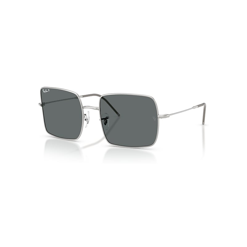 Ray - Ban Silver/Grey Rbr0104s Square Reverse 003/81 Woman Sunglasses Metal Squared Polarized - Image 3