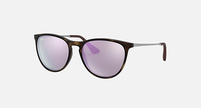 小物 Ray-Ban ERIKA L ERIKA KIDS Sunglasses in Havana and Green Mirror Lillac - RB9060SF