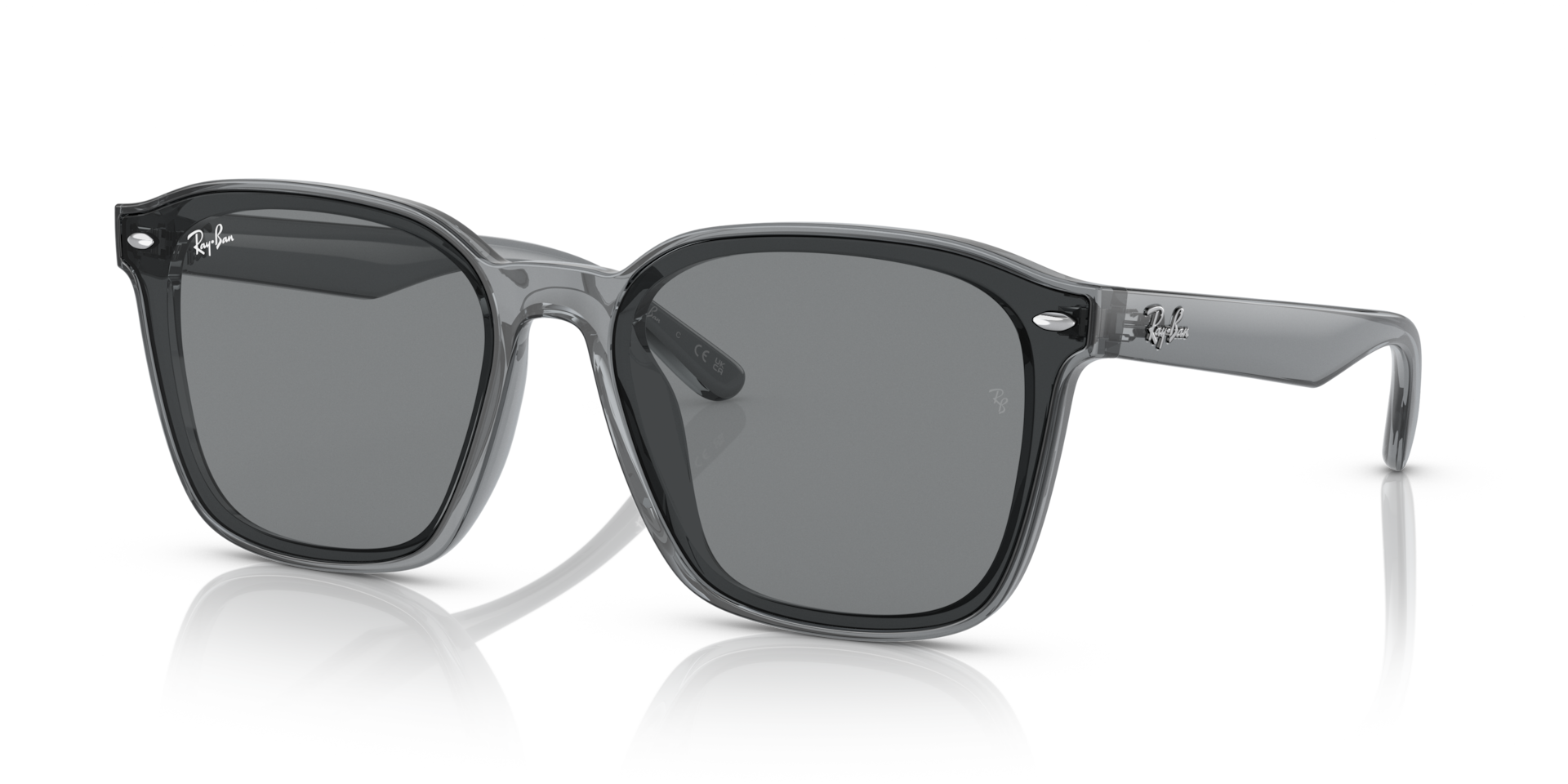 RB4392D Sunglasses in Transparent Grey and Grey - RB4392D | Ray